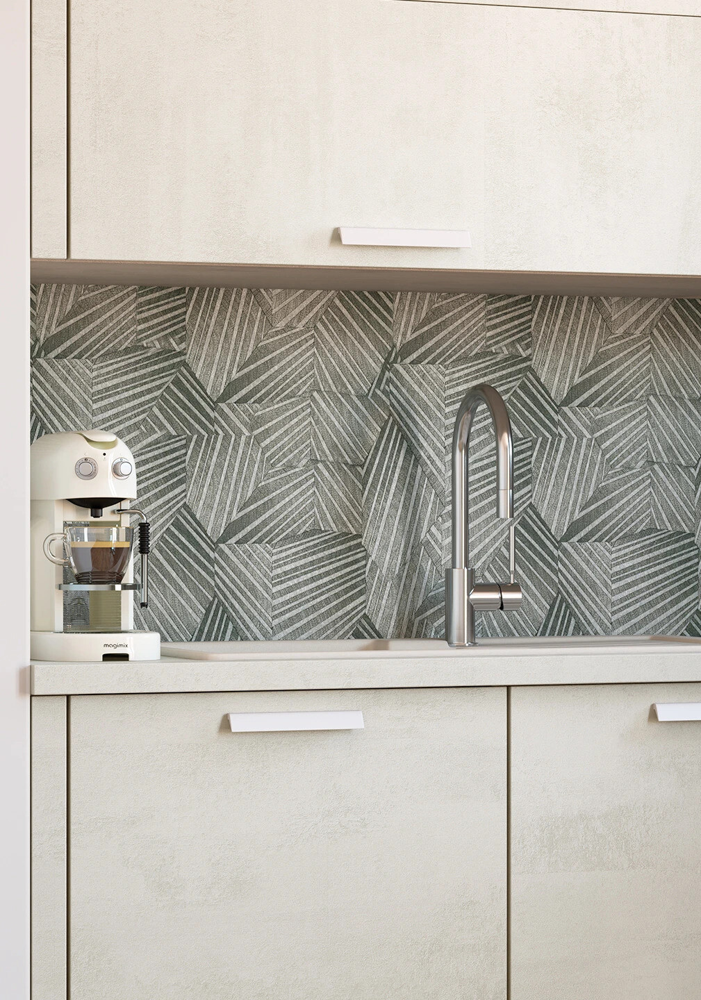 ARIA Béton Blanc Petit Linéaire